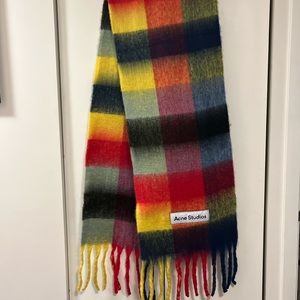 Acne Studios Large Check Scarf